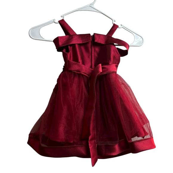 IBTOM Castle Baby Girls Formal Bow Knot Puffy Tulle Gown 12-18 Months - Picture 6 of 6